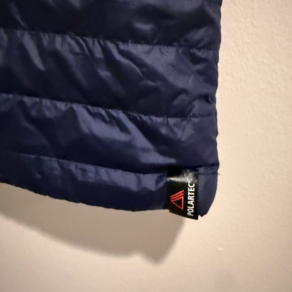 New Balance® for J.Crew vest Medium Navy Blue Warm Layer Running Hiking Camp - Picture 7 of 11